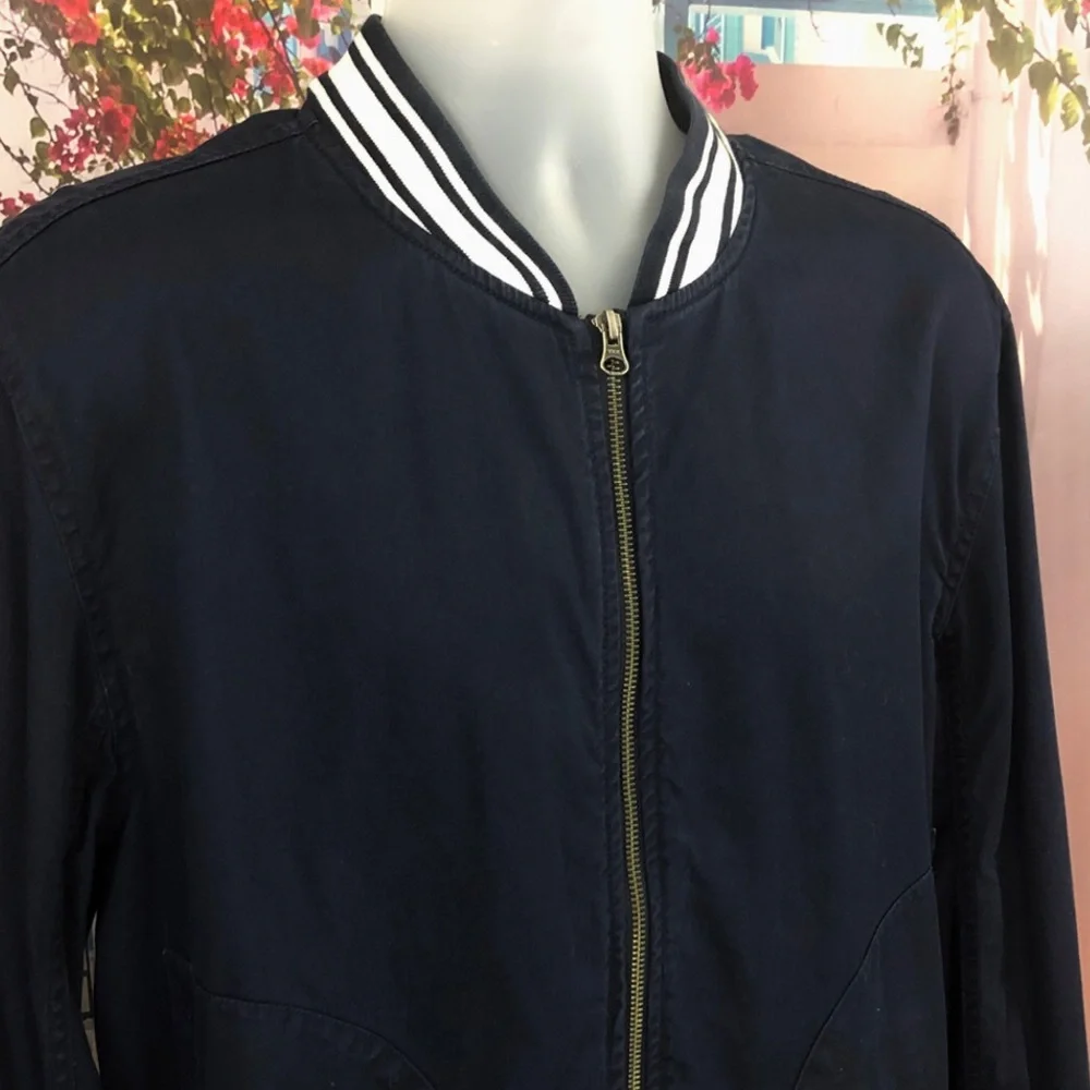 J. Crew Navy Blue Bomber Jacket